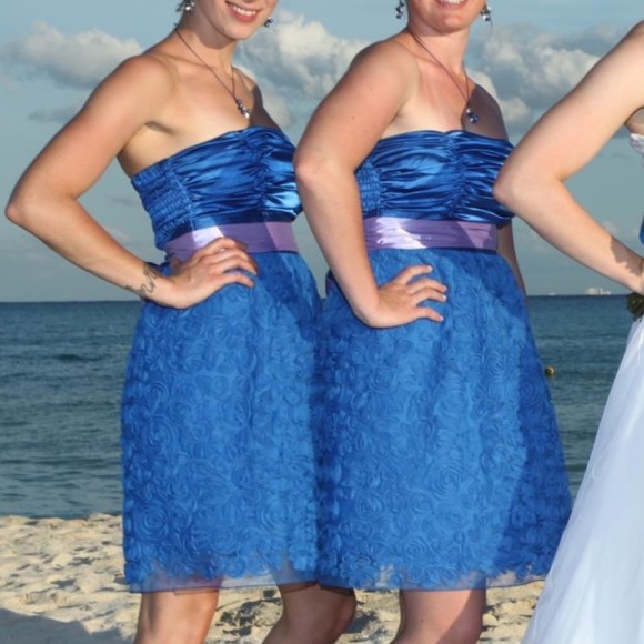 Blue Party Dress - Picture 1 of 4